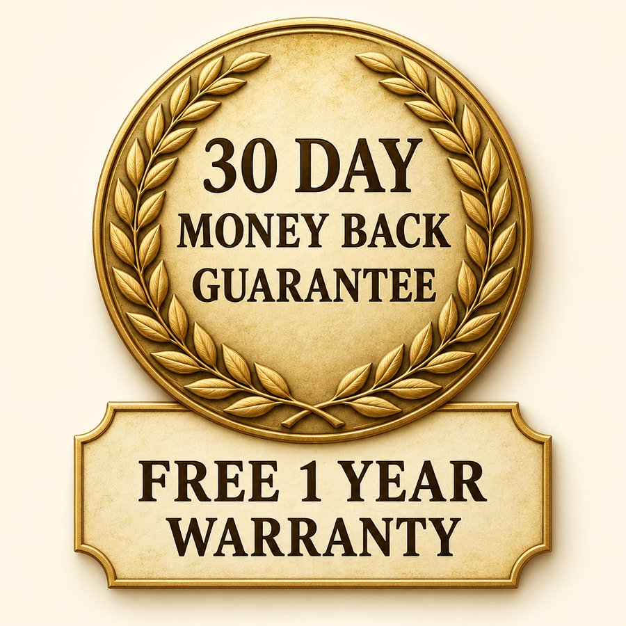 30 Days To Decide. A Year Of Warranty, Free.