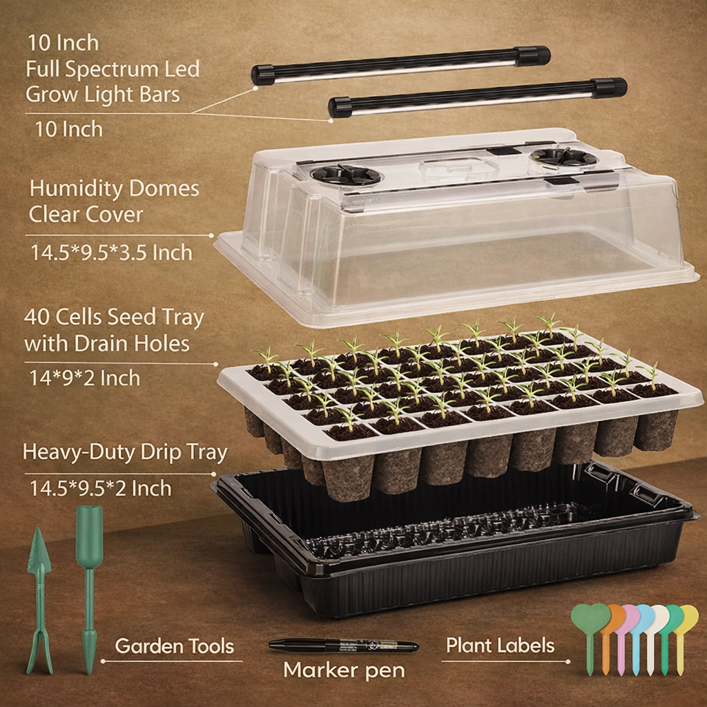 The Grove Starter Set™ — The Complete Indoor Seed Starting System