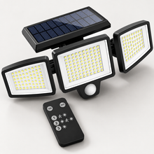 One Nightwatch Solar Light with its wireless remote control