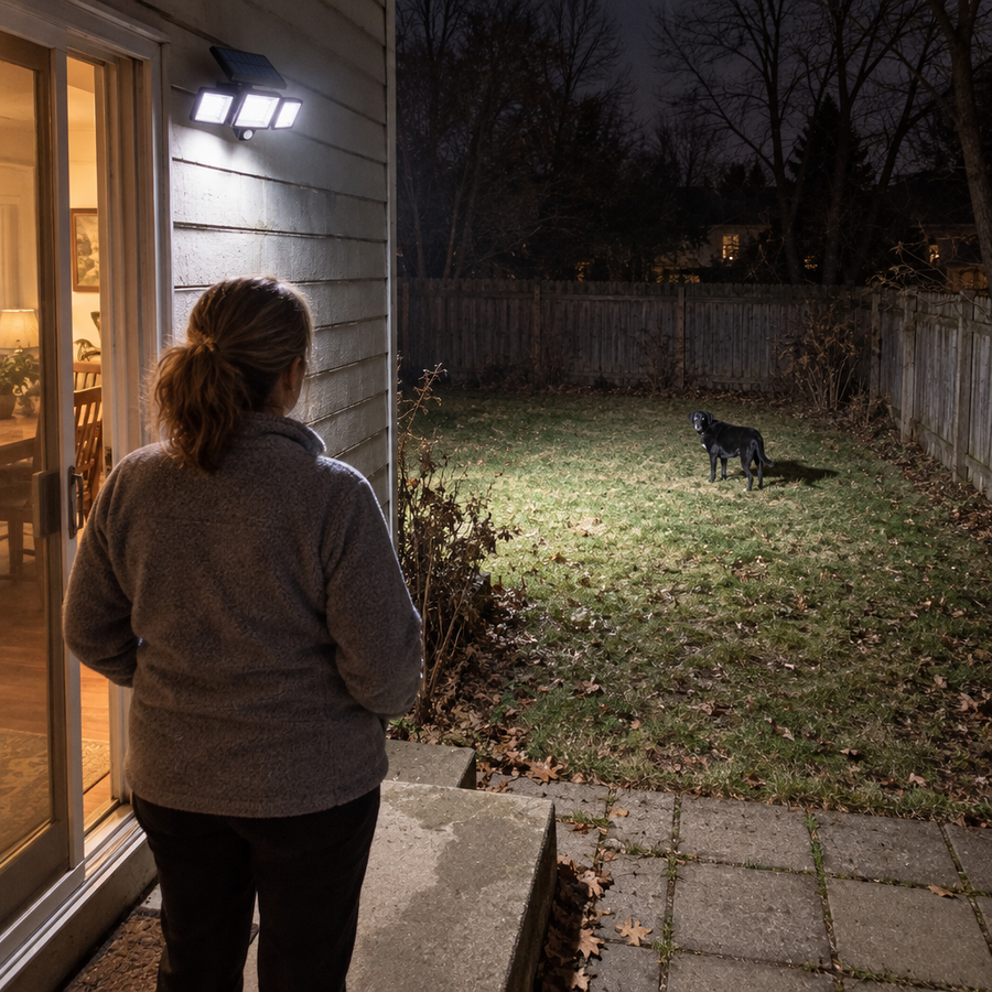 Your yard does not get smaller in November. It just goes dark at five.