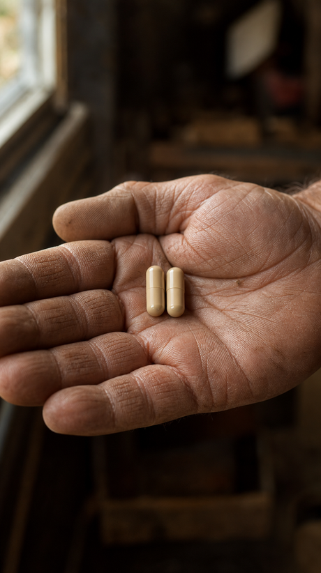 Two capsules, once a day