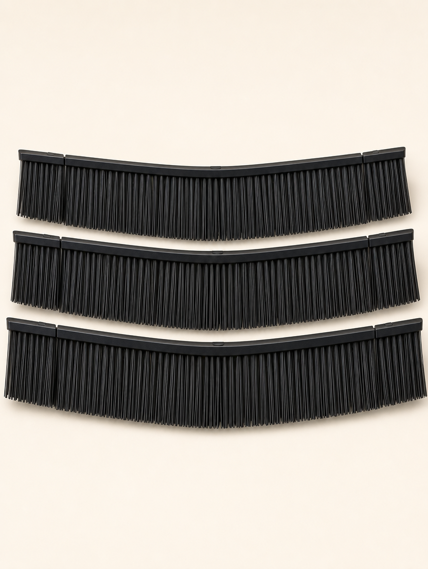 Spare V-brush set for The Yeoman Sweep, three replacement V-shaped brushes