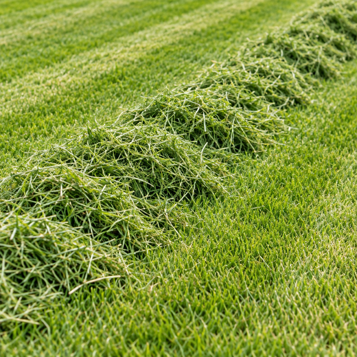 Clippings after mowing