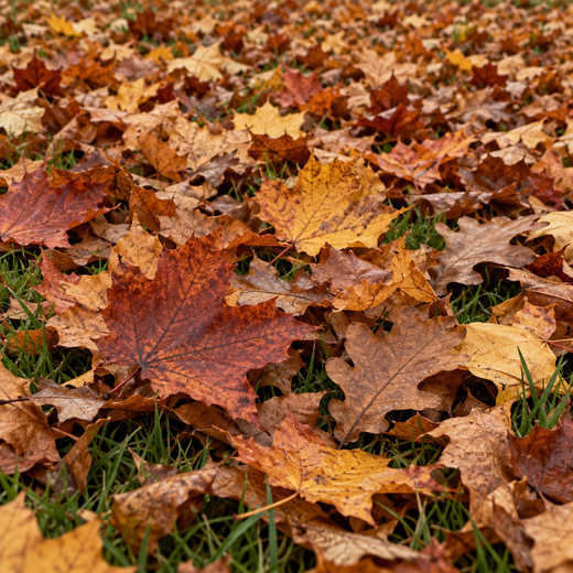 Heavy leaf fall
